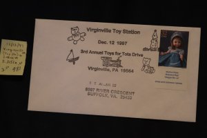 Scott US 3151n on cover Virginville PA to Suffolk VA (#981)