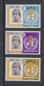 Brunei Scott #150-152 MH