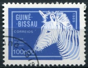 Guinea-Bissau Sc#858 Used, 100p multi, Animals (1989) (1989)