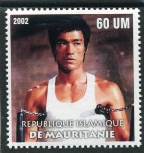 Mauritania 2002 BRUCE LEE Martial Artist 1 value Perforated Mint (NH)