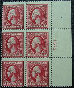 U. S. 528A Mint V VLH AVF PBlk/6 Type VI