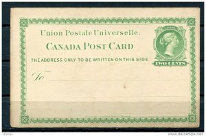 Canada 1877 Postal Statioanary Card Unused