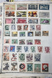 OLD CUBA & COSTA RICA STAMPS HINGED ON ALBUM PAGES + SOME OTHER COUNTRIES