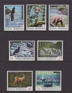 Romania #3782-88  (1992 Animals set) VFMNH CV $2.15