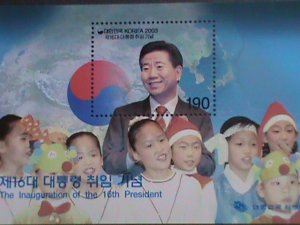 ​KOREA-2003 SC#2218a  PRES. ROH MOO HYUN- INAUGURATION MNH S/S-VERY FINE