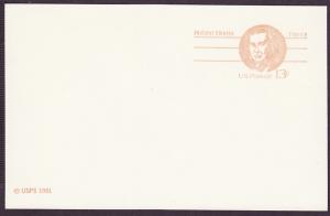 UX93 Robert Morris mint postal card