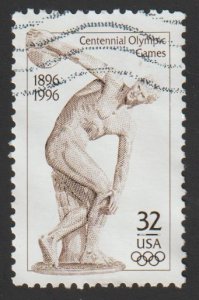 SC# 3087 - (32c) - Centennial  Olympic Games, Used Single