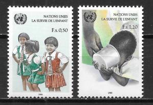 UN Geneva 138-39 Child Survival set MNH