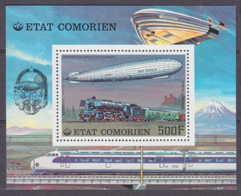 1977 Comoro Islands 345/B83 Zeppelin 6,00 €