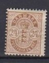 1901 Denmark Scott 49 Coat of Arms MH