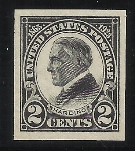 611 2c Imperf MNH F/VF Centering