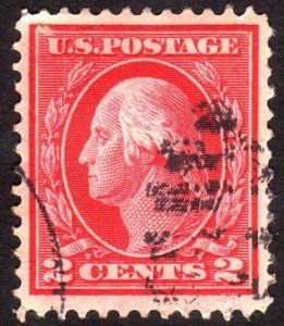 1912, US 2c, Washington, Used, Sc 406