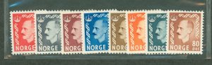 Norway #310-317  Single (Complete Set)