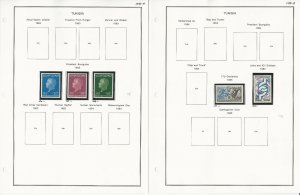 Tunisia Stamp Collection on 16 Steiner Pages, 1902-1979, JFZ 