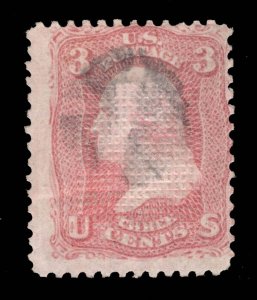 MOMEN: US STAMPS # 83 C-GRILL USED $1,150 LOT #18905-47-1