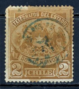 Chile Revenue Stamp 2Cent Used