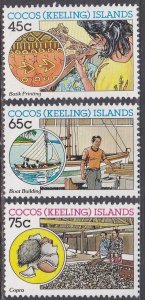 Cocos Islands Sc #166-168 MNH