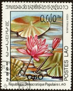 Laos 369 - Cto - 60c Water Lily (1982)