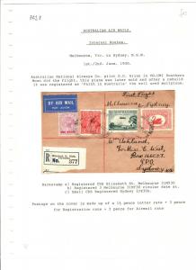 AUSTRALIA Air Mail First Flight Cover Melbourne Sydney 1930 {samwells} PA28