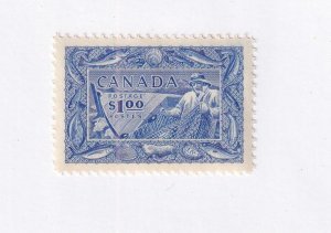CANADA # 302 VF-MNH $1 FISHING ISSUE CAT VALUE $60 AT 20% NEWFIE COD THE BEST