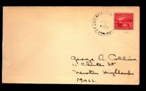 1929 USTP Sea Post Cover - SS President Adams - L34212