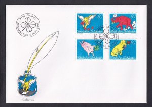 Liechtenstein   #1025-1028  FDC 1994  letter writing