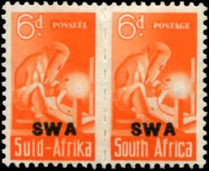 South West Africa SC# 150 SG#128 Welder PAIR  MVLH