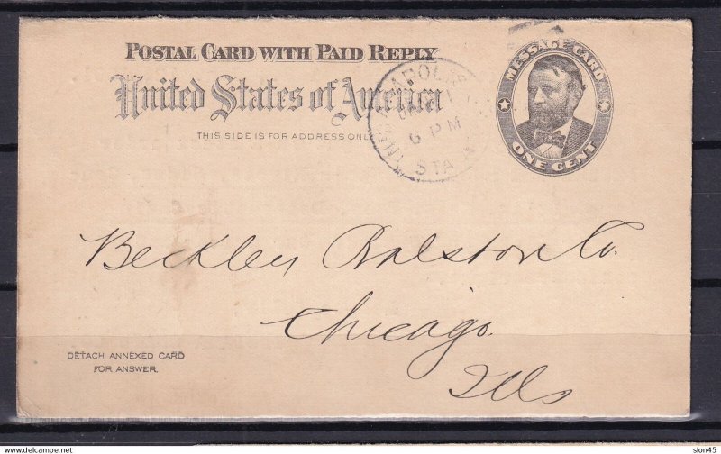 USA 1901 PS card Grant Sc UY1 Indiana Chain Co 15911