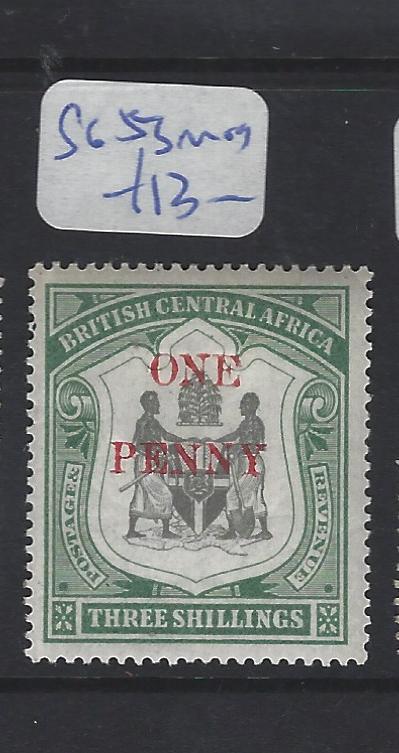 BRITISH CENTRAL AFRICA (PP1203B)  ARMS 1D/3/-  SG 53  MOG