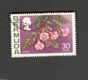 Bermuda SCOTT #267 TECOMA FLOWER 30c Θ used stamp