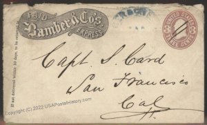 USA Bamber and Cos Express San Francisco California Cover 105871