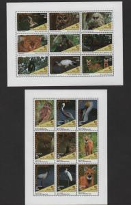 $Grenada Grenadines Sc#1740-1741 M/NH/VF, S/S set/2 sheets/9 animals, Cv. $25