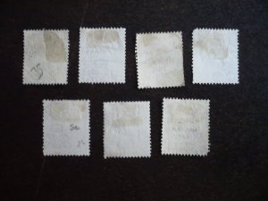 Stamps - Ireland _ Scott# 44-47,51-52,55 - Used Part Set of 7 Stamps