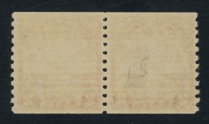 USA 656 - 2 cent Edison coil pair - VF Mint never hinged