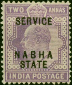 Nabha 1903 2a Pale Violet SG028 Fine MM