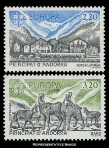 Andorra French Scott 344-345 Mint never hinged.