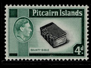PITCAIRN ISLANDS GVI SG5b, 4d black & emerald-green, NH MINT. Cat £23.