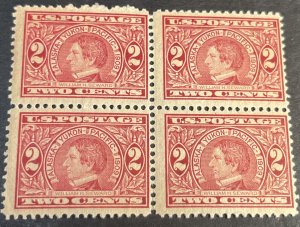 U.S.# 370-MINT NEVER/HINGED--BLOCK OF 4--CARMINE--1909(LOTP5)