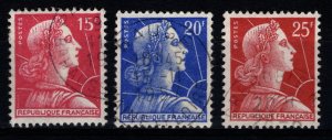 France 1955-59 France Definitives, Part Set [Used]