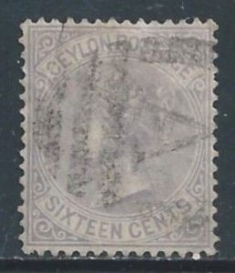 Ceylon #67 Used 16c Queen Victoria
