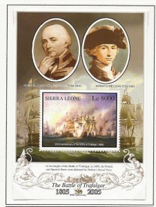 Sierra Leone 2005 Trafalgar miniature sheet sg.MS4337  MNH