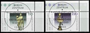 Germany 2000,Sc.#2081-2082 used,  Cultural Foundation of the Federal States