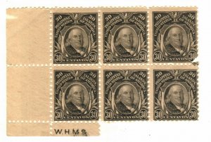 Philippines #298c MNH Block (6 stamps) Franklin US Administration