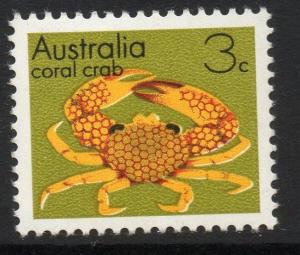 AUSTRALIA SG547 1973 MARINE LIFE & GEMSTONES 3c MNH