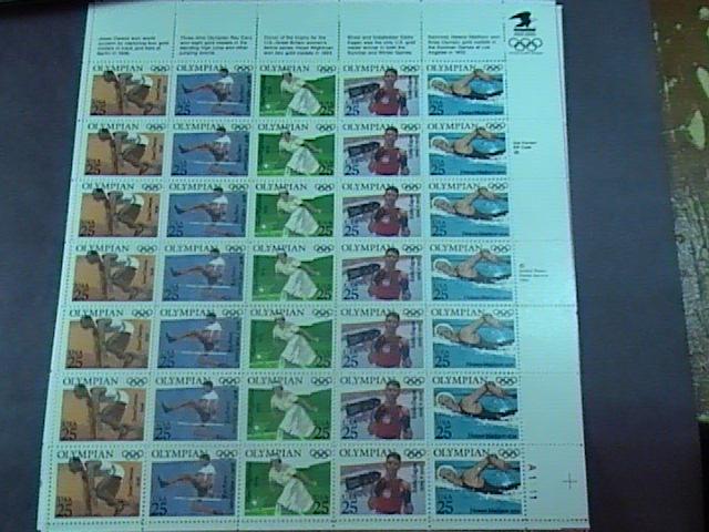 U.S.# 2496-2500(2500a)-MINT/NEVER HINGED--PANE OF 35--OLYMPICS--1990