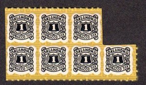 Oklahoma State Revenue, Tobacco SRS # T55 MNH Lot 230720 -01