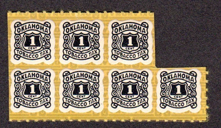 Oklahoma State Revenue, Tobacco SRS # T55 MNH Lot 230720 -01