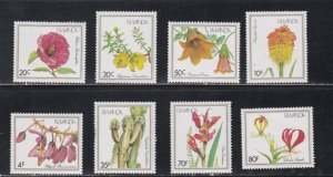 Rwanda # 1083-1090, Flowers, Mint NH, 1/2 Cat.