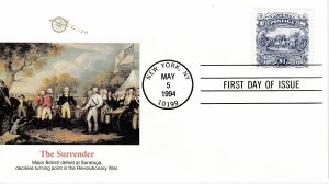 United States # 2590, Surrender at Saratoga,. Fleetwood  First Day Covers