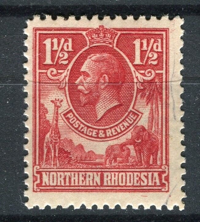 NORTHERN RHODESIA; 1930s early GV pictorial Mint hinged Shade of 1.5d. value